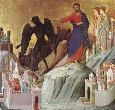 Duccio di Buoninsegna The Temptation of Christ on the Mountain (mk08) oil painting image